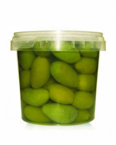 Olive Verdi Schiacciate Gioconda in salamoia